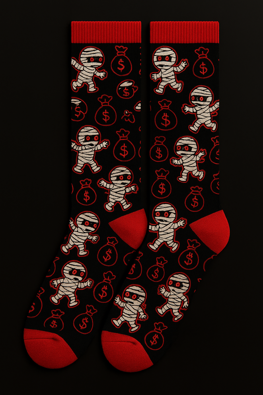 Bag Chaser 2-Pack Socks - 1 Embroidered/ 1 Patterned - One Size Fits Most (Pre-Order Now!)
