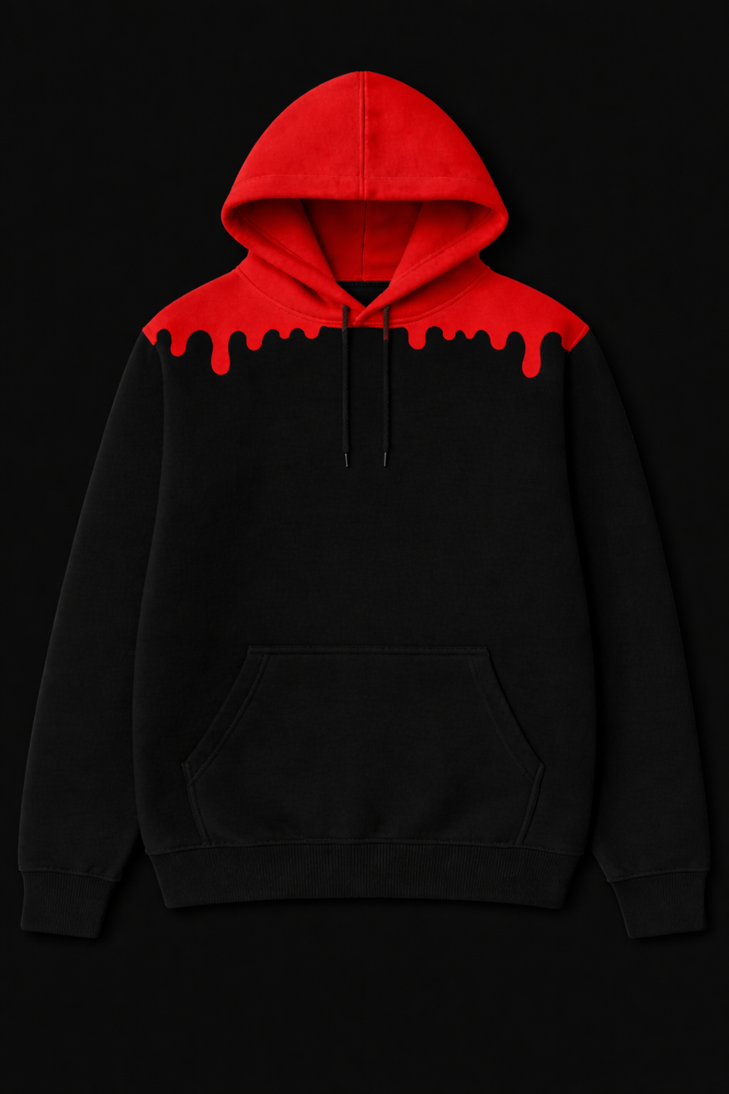 Blood Drip Hoodie – Black / Red