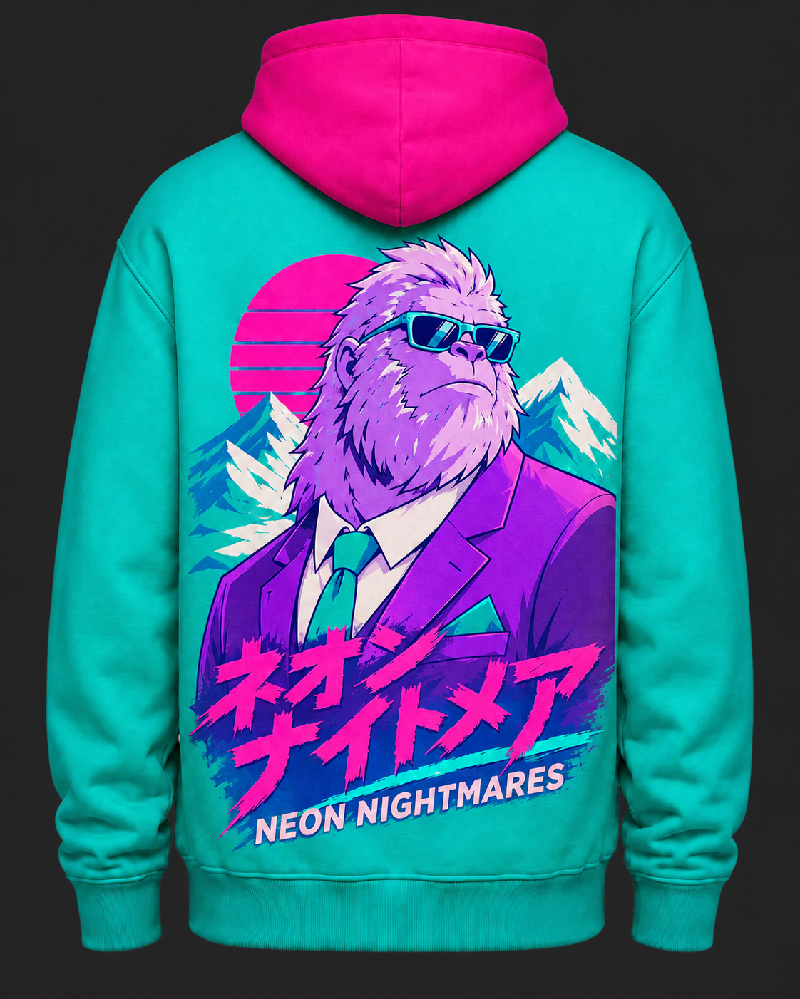 Neon Nightmares Boss Yeti Hoodie